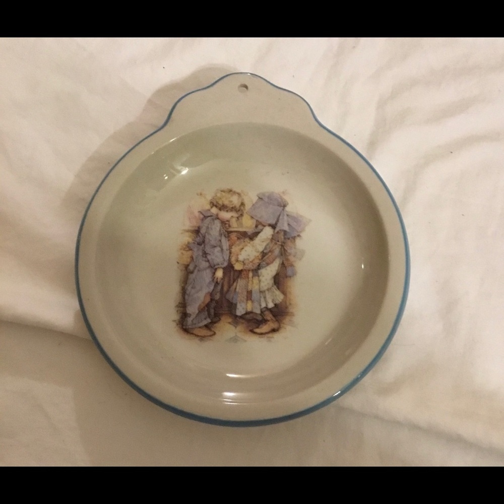 Holly Hobbie Ceramic Dish wall decor made in Japan vintage
